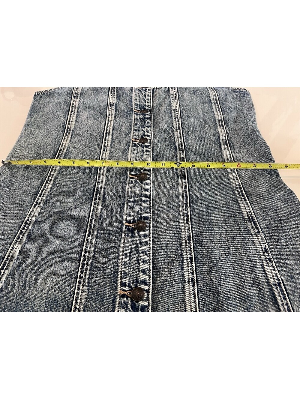 $298 Rag & Bone Lorraine Denim Mini Dress Women's Size 12 NWT - Picture 9 of 14